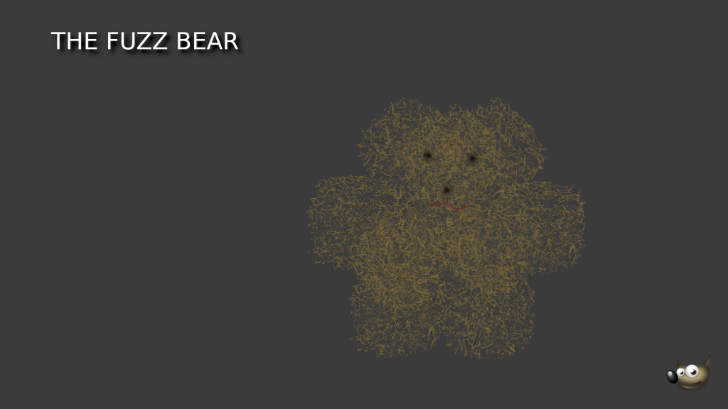 It's a badly drawn fuzzy bear.